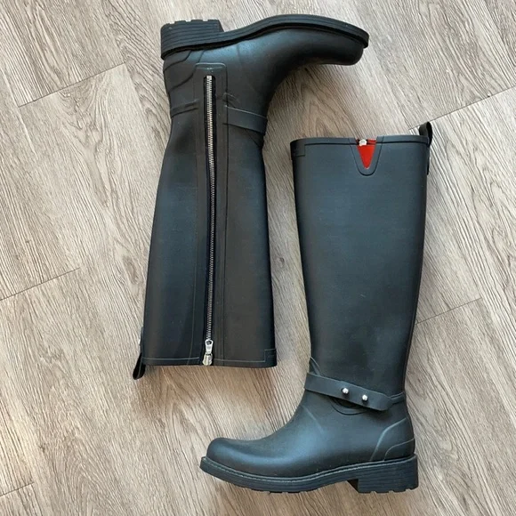 Rag & Bone Rain Boots Black - Picture 1 of 6